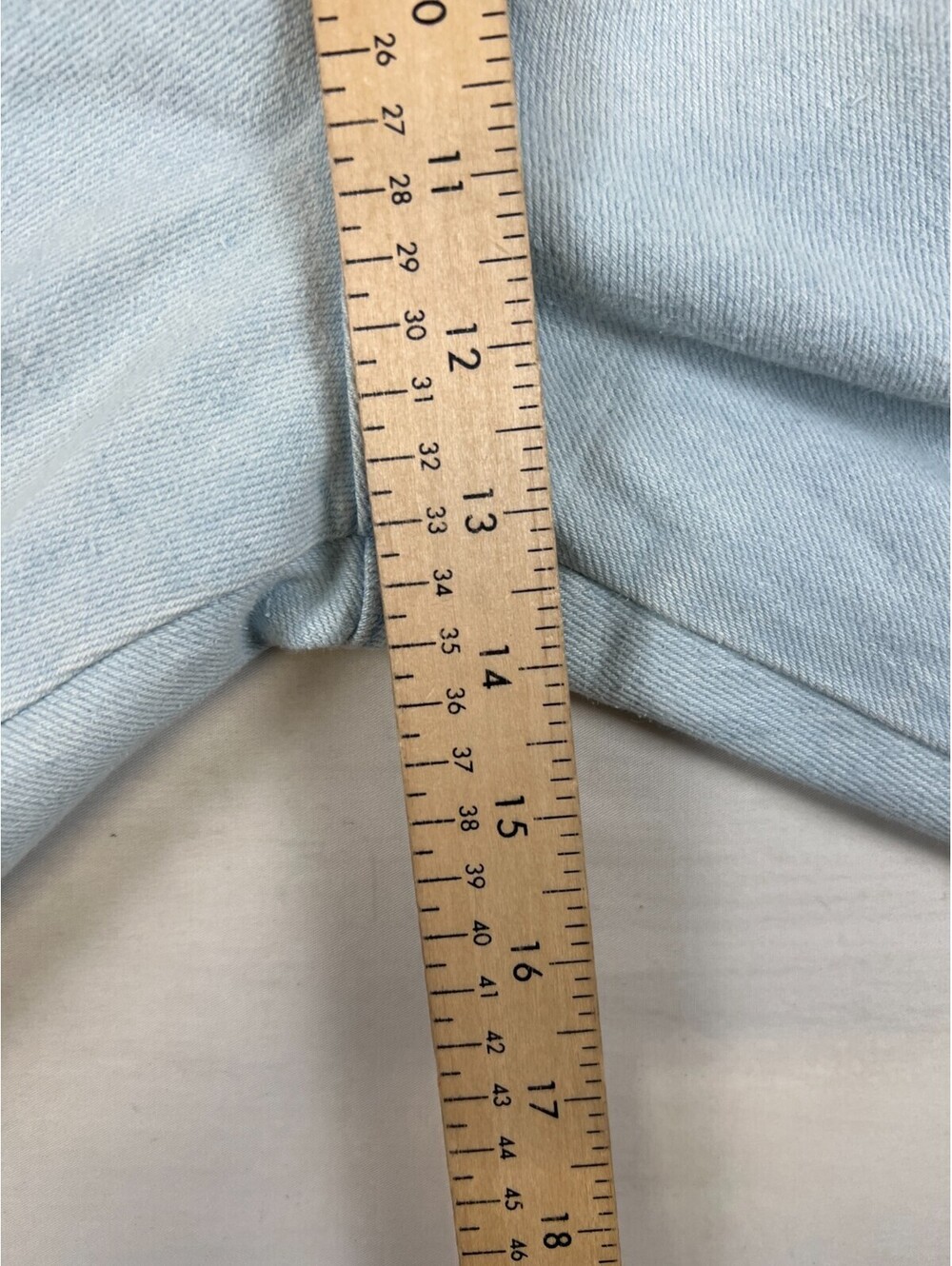 Vintage Lee Made in USA Women Size 18W/32 Light Wash Denim Jeans - Picture 9 of 10